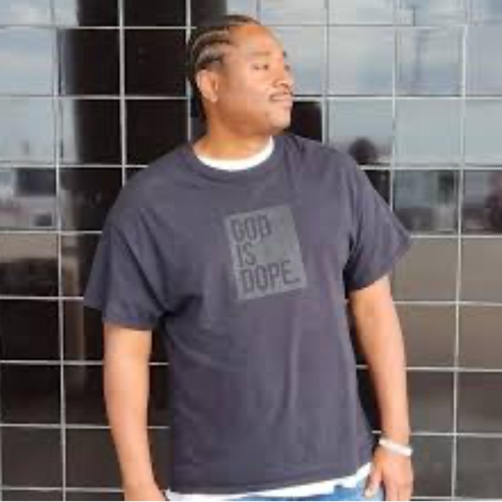 GOD IS DOPE Cotton Short Sleeve Tee Unisex Size 2XL Black - Picture 8 of 8